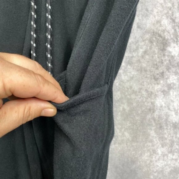 REEBOK Sweatpants Joggers Unisex W31 L25 Black Side Pockets Drawstring Athletic - Picture 4 of 13